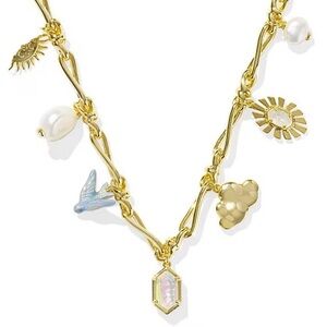Kendra Scott Melody Chain Charm Statement Necklace